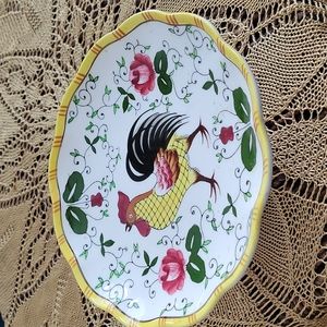 Rooster serving dish